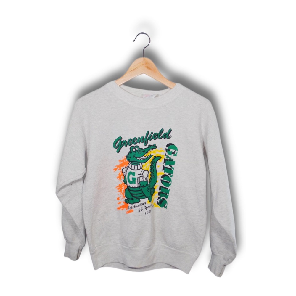 greenfield gators 1978 small grey crew neck